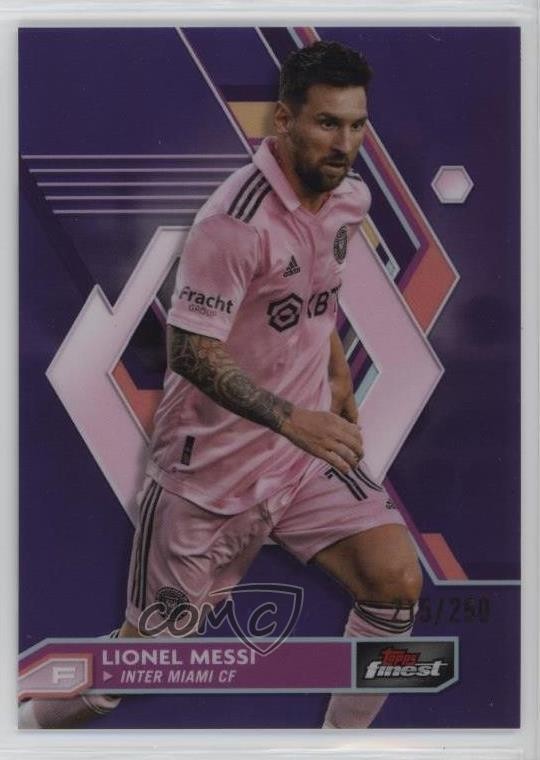 2023 Topps Finest MLS Purple Refractor /250 Lionel Messi #1 1d59