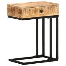 Vidaxl U-shaped Side Table 45X30X61 Cm Solid Mango Wood