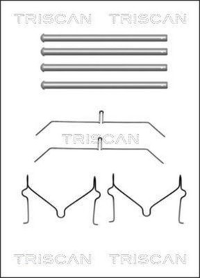 TRISCAN Disc Brake Pads Accessory Kit For TOYOTA Land Cruiser 100 98-07