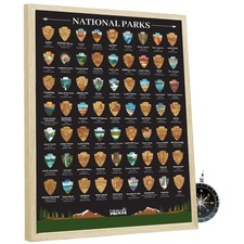 Interactive National Park Gifts - Scratch Off Map