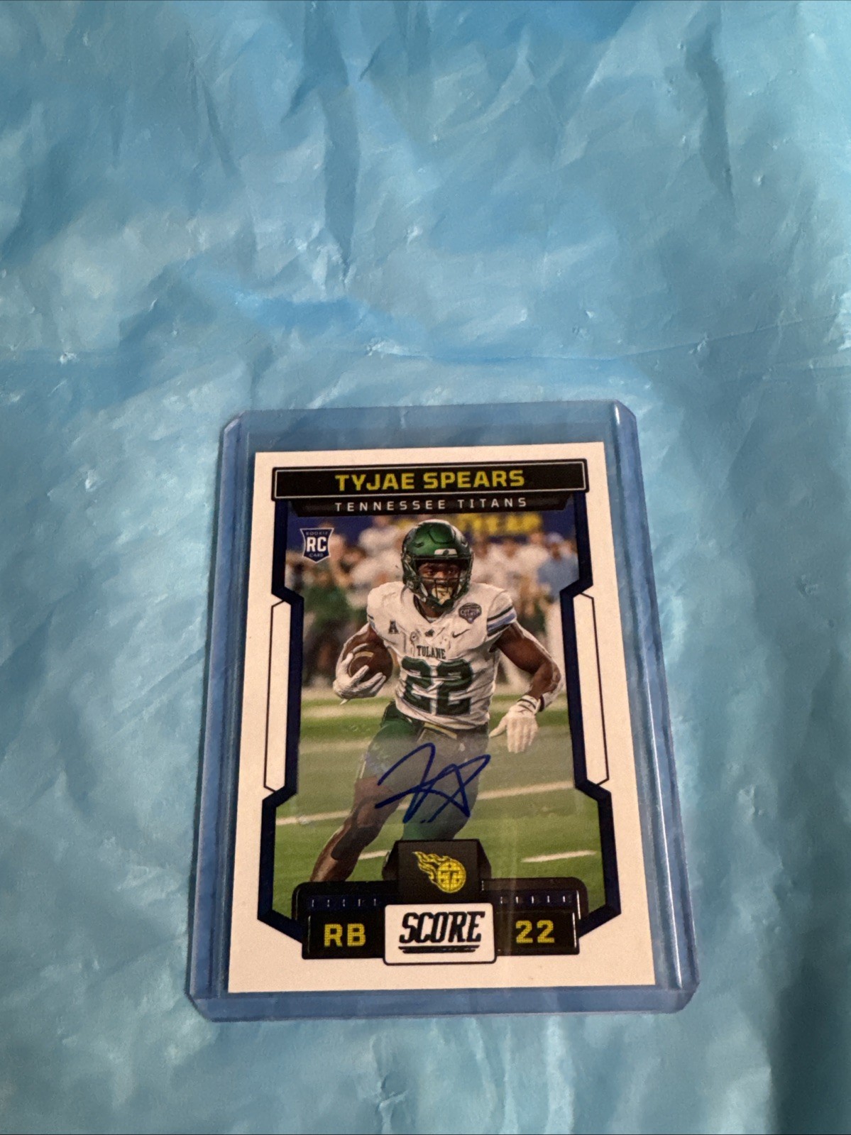 2023 Score - Rookies Tyjae Spears #325 Signatures (AU, RC)