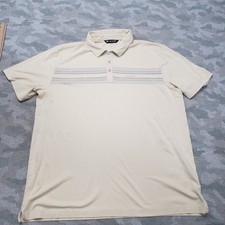 Travis Mathew Polo Shirt Mens 2XL Yellow Short Sleeve Golf Casual