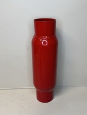 Cherry Bomb Muffler Steel Round Straight Neck Red Exhaust