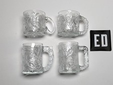 McDonald's Batman Forever 1995 Clear Glass Mug Cups "You Choose"