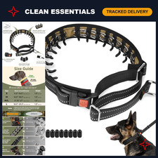 No Pull Martingale Dog Collar for Training  Walking  Adjustable Black, L