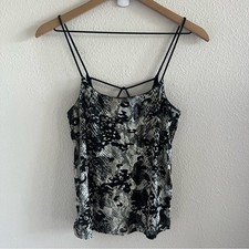 TopShop Velour Abstract Animal Tank Mixed Strappy US 4