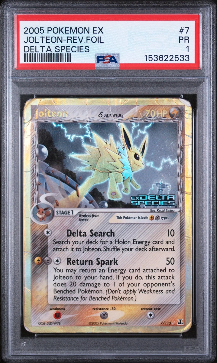 Jolteon Pokémon TCG Professional Sports Authenticator (PSA