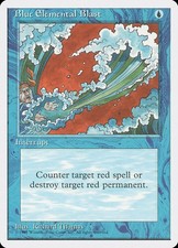 MTG Blue Elemental Blast 4ED English NM