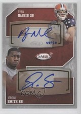 2014 SAGE2 47/50 Ryan Nassib Jerome Smith #12 Auto 0v1