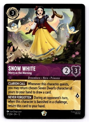 Snow White - Merry as the Morning 37/204 [Legendary] Lorcana Wilds Unknown NM