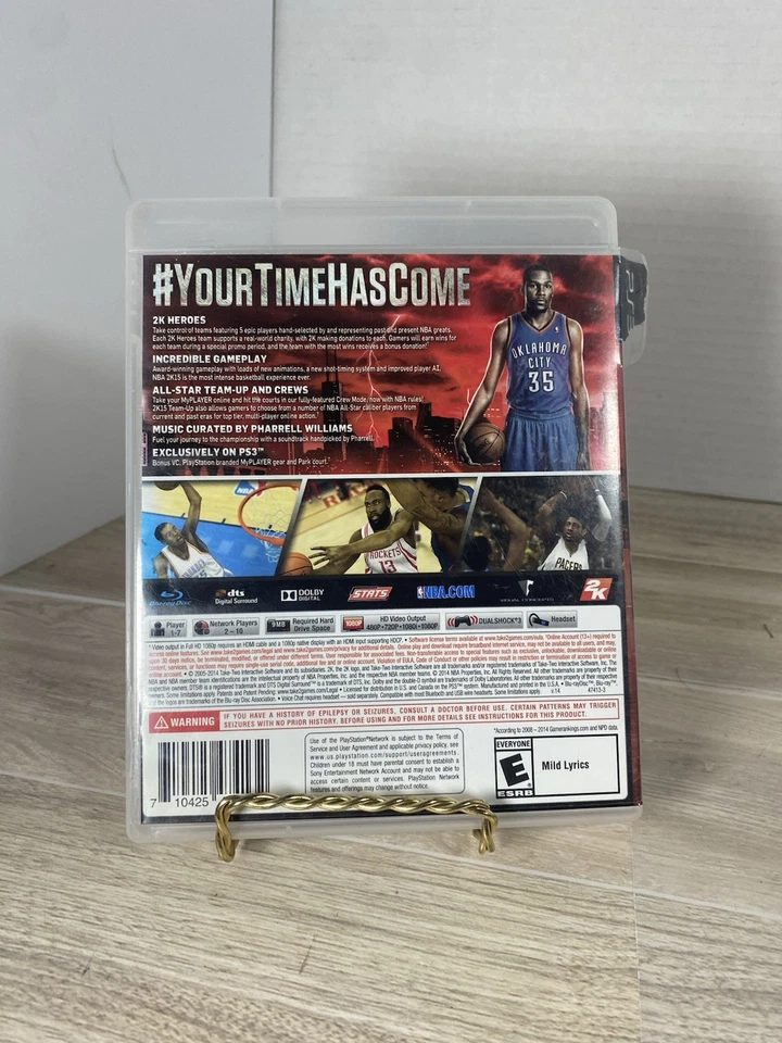 NBA 2K15 PS3 Completo CIB Probado Funcionando Juego de Baloncesto PlayStation 3 Original Foto 2 de 4