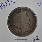 1907-O Barber Half Dollar 50C U.S. 90% Silver Coin