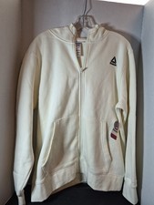 Reebok Men's PAPYRUS Full-Zip Long Sleeve Hooded Comfort Sweatshirt Hoodie: L