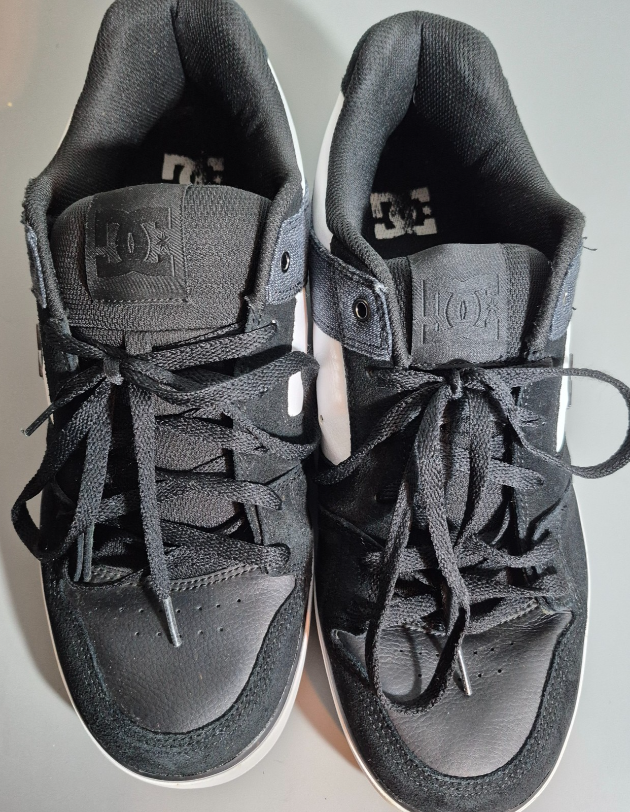 SAOLA DC Shoes Uomo PURE Taglia 14 Nero Bianco Skate