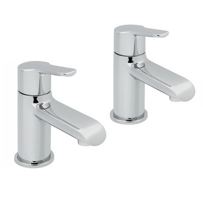 Elegance Hebel-Wannenarmatur Paar | verchromt | Messingkörperbau