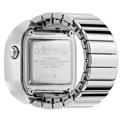 Adidas Street Digital Two Ring Watch Silver AOST26037 Unisex NEW