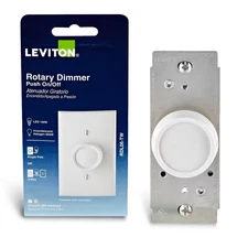 Trimatron Rotary Dimmer Switch for Dimmable LED, Halogen and Incandescent Bulbs