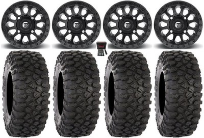 Fuel Vector MB 14'' Wheels 28'' XC450 Tires Can-Am Commander Maverick