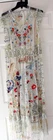 Johnny Was Women's Beige Merida Embroidered Mesh Maxi Dress Size XL