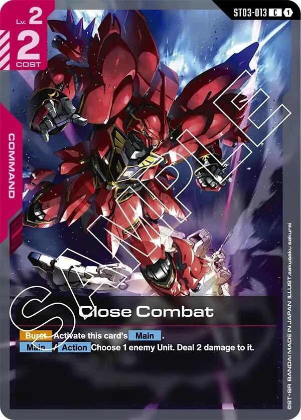 Close Combat - ST03-013 NM - Gundam TCG Card Game | eBay