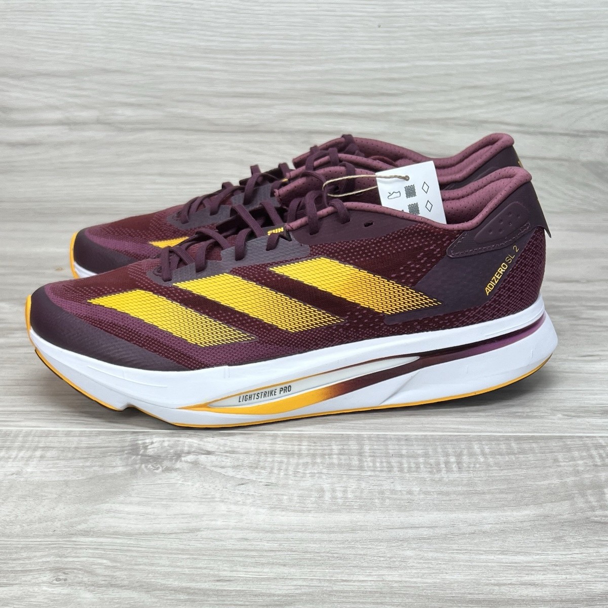 adidas Men 10.5 Adizero SL2 Red Arizona State University Sun