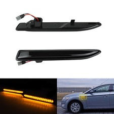 2x Schwarz Seitenblinker repeater Blinker für Ford Mondeo IV BA7 2007/03-2015/01