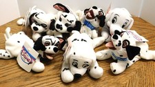 Vintage 1990s The Disney Store 101 Dalmatians Bean Bag Plush NEW w/ Tags
