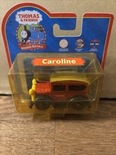 2001 Learning Curve Thomas  Friends Train Wooden Railway " CAROLINE " NEW