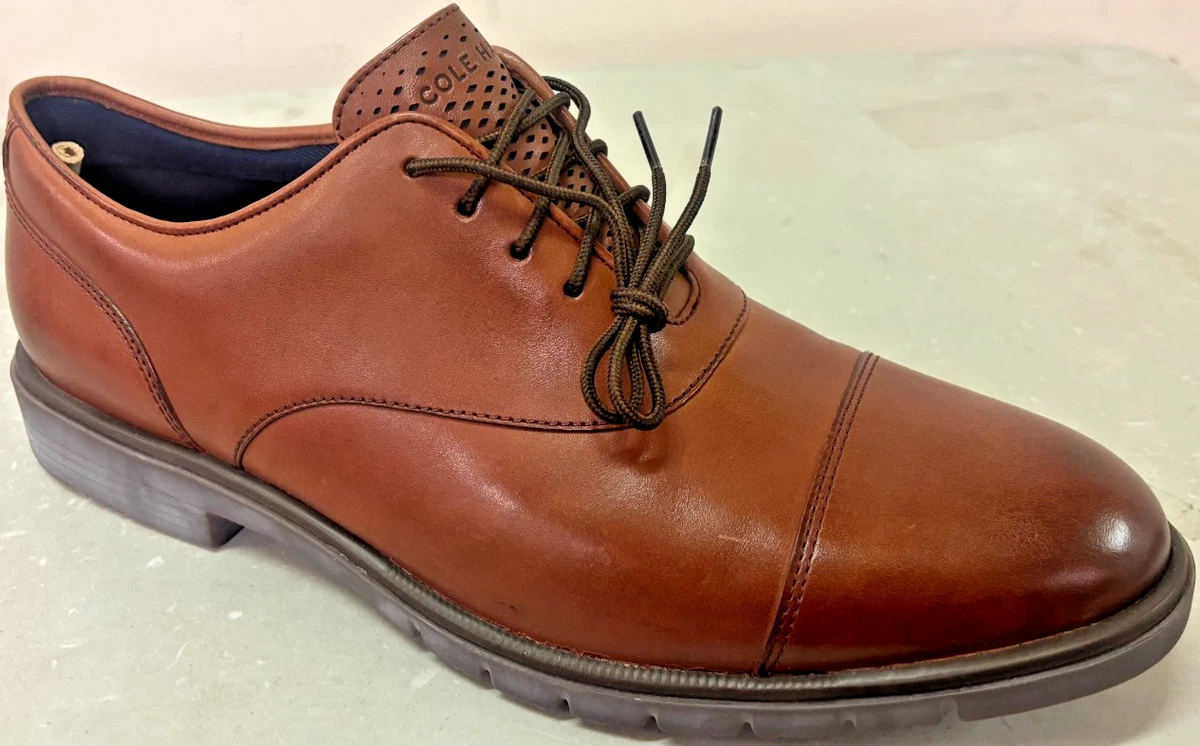 Cole Haan Dress FlexGrand+ Cap Toe Oxford Men\'s 10.5M British Tan New NIB C40341 Cole Haan Dress Shoes for Men for sale | eBay main image 3