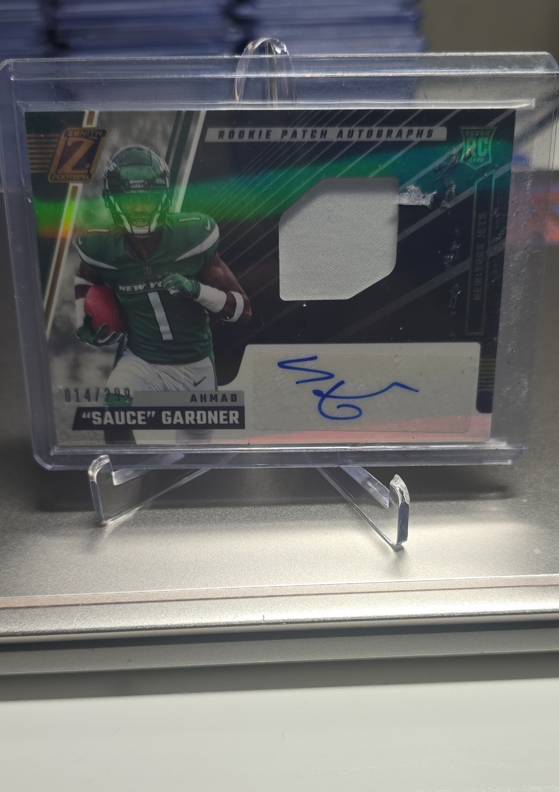 2022 Panini Zenith - Rookie Patch Autograph Ahmad Gardner #228 /299 (AU, MEM,...