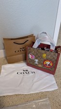 Coach X Peanuts Dempsey Women's Tote Bag - Gold/Khaki/Redwood Multi CE851