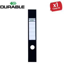 Image of Durable Ordofix Self-Adhesive Spine Labels - Black - Pack of 10 - 60 mm - 1 - 5