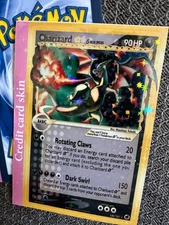 Charizard Pokémon Debit Credit Card Skin - Small Chip - Star Holo