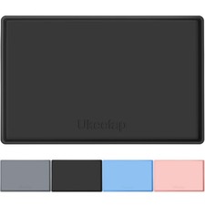 Extra Thick Silicone Mat Waterproof with Raised Edge 34" x 22" Under Sink Mat