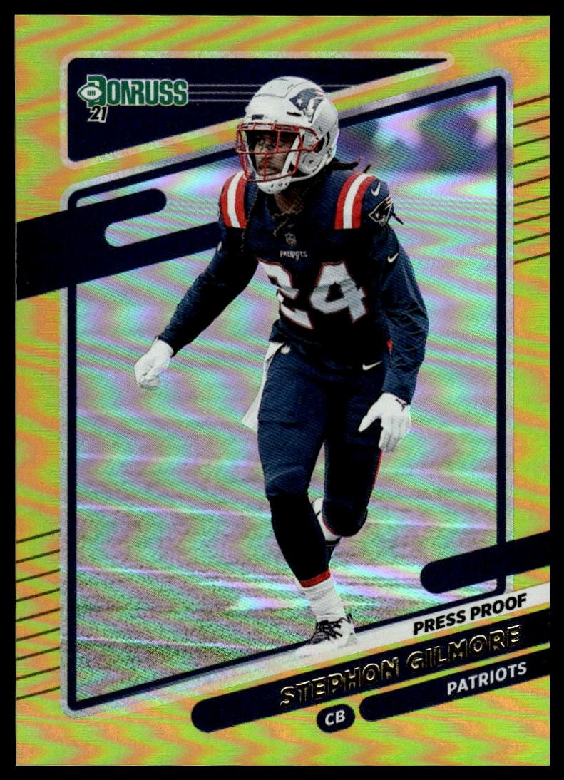 2021 Panini Donruss Stephon Gilmore Gold Press Proof Premium #52