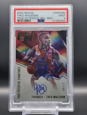 THEO MALEDON Recon True Potential Signatures /99 2020-21 OKC Thunder RC PSA 9