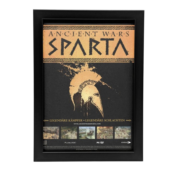 ✅Ancient Wars: Sparta PC Original Werbung Poster Retro Gaming✅Gerahmt✅-image