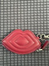 Lulu Guinness Pink Leather Purse Charm