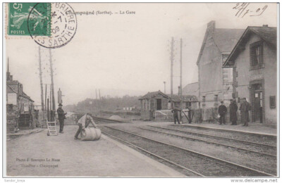 CPA - Champagner - La Gare