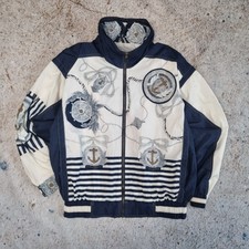 Vintage East West Shell Jacket Womens Small 80s Crazy Festival Windbreaker