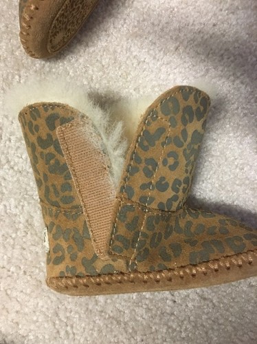 Ugg sz 2/3 cassie leopard boot chestnut - Picture 6 of 7
