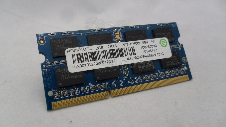 Lenovo 2GB DDR3-1066 PC3-8500S 204pin SODIMM Laptop Notebook RAM Memory 55Y3713 - Image 2 of 3