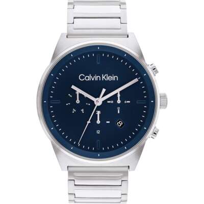 Herrenuhr CK CALVIN KLEIN TIMELESS 25200293 Multifunktion Edelstahl Blau