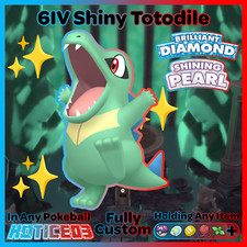 ✨ Shiny Totodile 6IV ✨ Pokemon Brilliant Diamond and Shining Pearl 🚀 HA Starter