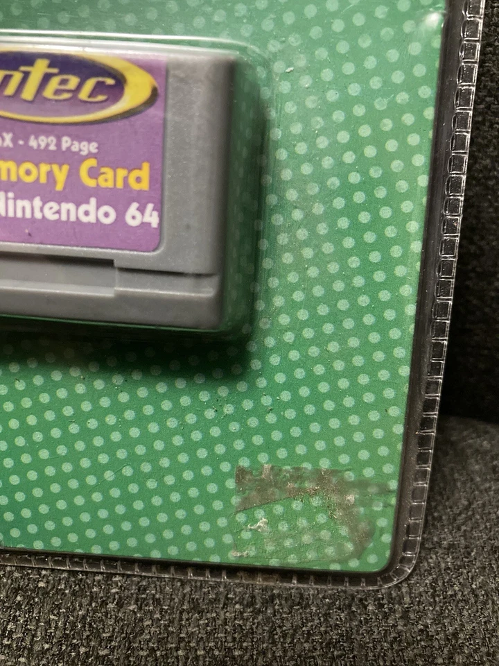 INTEC MEMORY CARD for Nintendo 64 4x-492 page - NEW & SEALED *Blemished* - Image 2 of 4