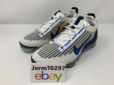 New Nike Air VaporMax Flyknit 2021 White Photo Blue #DM0025