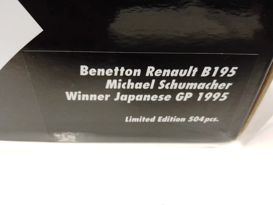 Minichamps Benetton B195 #1 Schumacher World Champion 1995 Japan 1/18 510953401 - Immagine 3 di 4