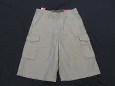 New Men's Volcom Scout Beige Khaki Cargo Shorts Heavy Duty Size 29 Youth 18 