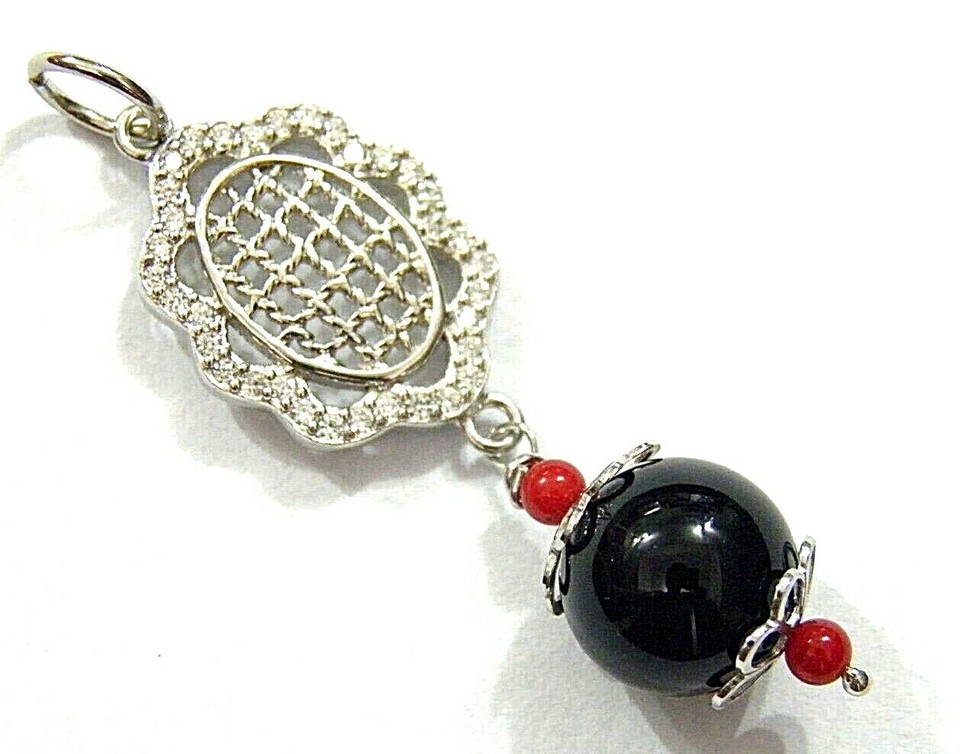 Collana Vintage In Oro 8K Con Ciondolo A Gufo In Oro 8K Con Diamanti Anni 80