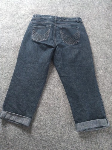 Style & Co. Jeans Capri Women's 6 Denim Blue Mid-Rise Rolled Cuff Jeans - Picture 3 of 8